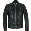 L-Koji Green Leather Biker Jacket-jackets & blazers-FA2 Online Outlet Store