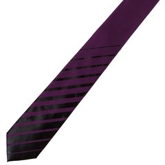 Slim Printed Stripe Silk Tie-accessories-FA2 Online Outlet Store
