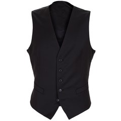 Mighty Black Wool Waistcoat-suits & trousers-FA2 Online Outlet Store