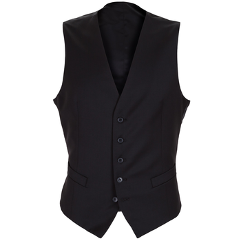 Mighty Black Wool Waistcoat