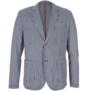 Gingham Check Light Cotton Blazer