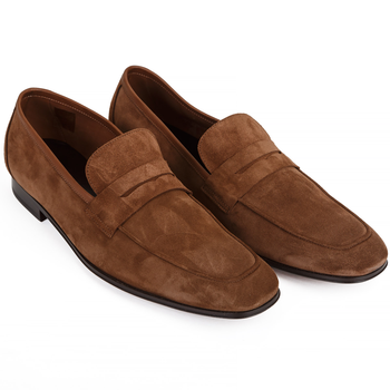 Glynn Suede Penny Loafers