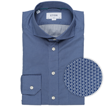 Luxury Cotton Circles Print Shirt