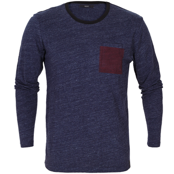 Long Sleeve Print Pocket T-Shirt