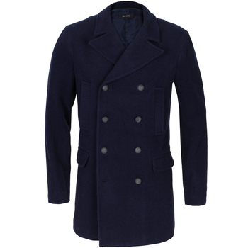 Double Breasted Wool Blend Coat