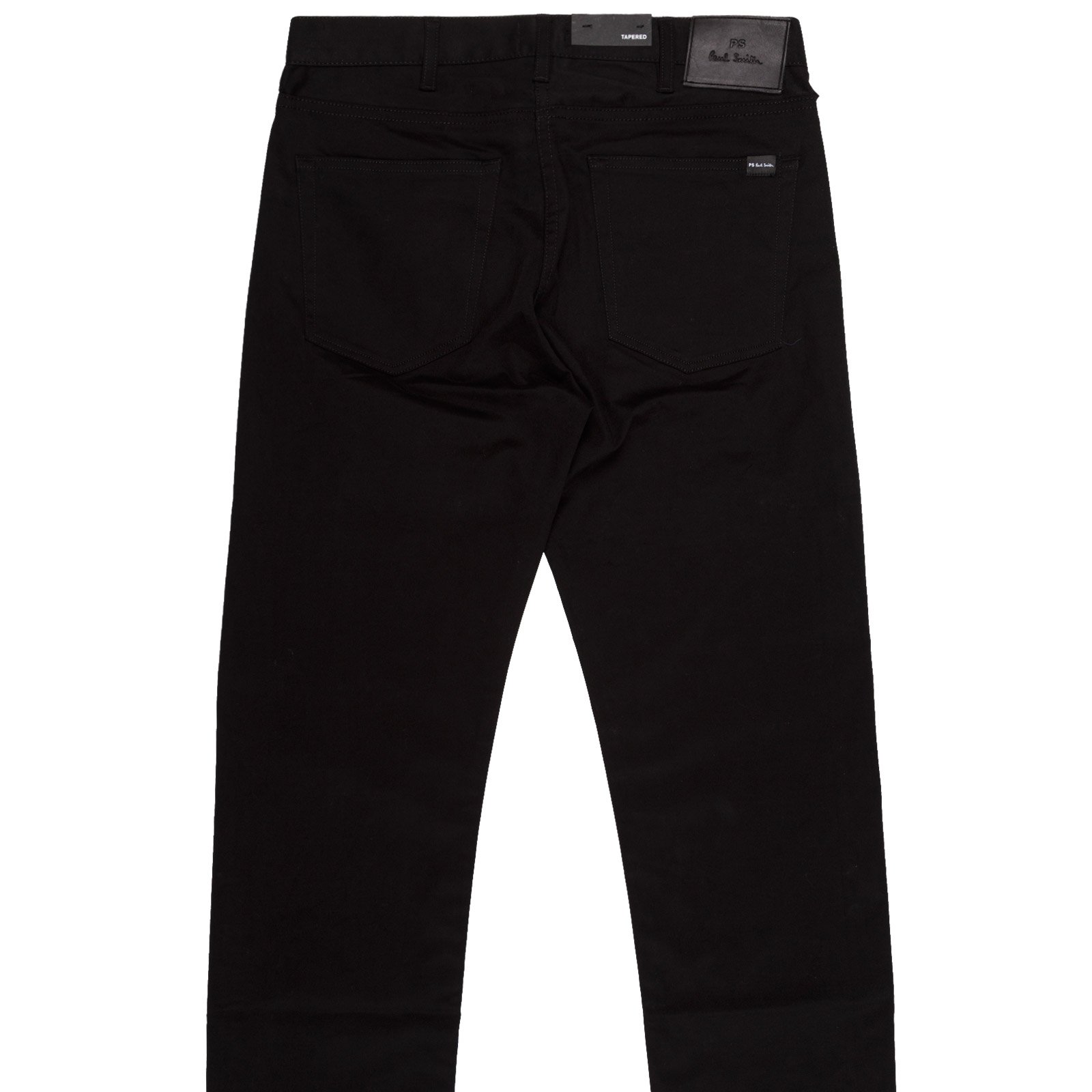 Taper Fit Black Stretch Cotton Drill Jeans - Jeans : FA2 Online Outlet ...