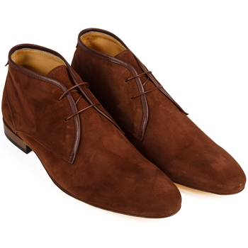 Teddy Rust Suede Lace-up Ankle Boots