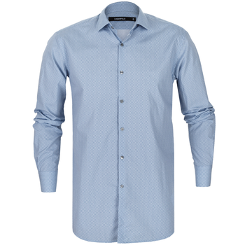 Extra Slim Fit Geometric Squares Dress Shirt