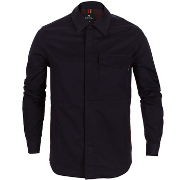 Stretch Cotton Twill Shirt Jacket