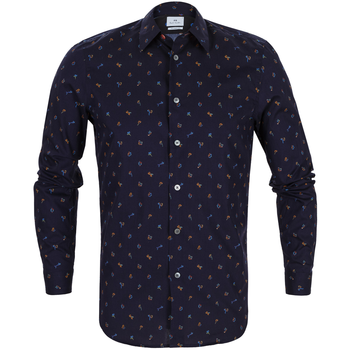 Tailored Fit Acapulco Print Cotton Shirt