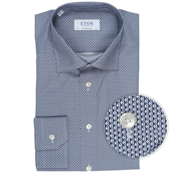 Contemporary Fit Luxury Cotton Panda Print Dress Shirt