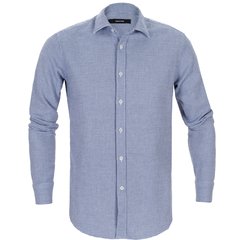 Slim Fit Mouline Check Casual Shirt-shirts-FA2 Online Outlet Store