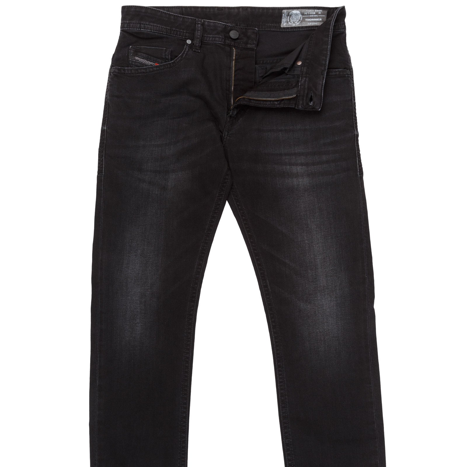 Thommer Slim Fit Light Aged Black Denim Jeans - Jeans : FA2 Online ...