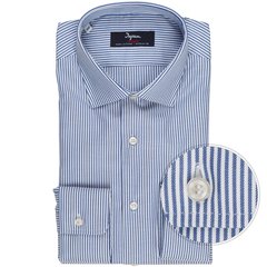 Luxury Cotton Bengal Stripe Dress Shirt-shirts-FA2 Online Outlet Store