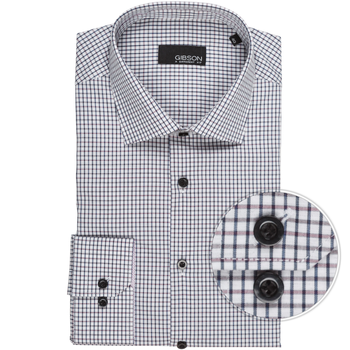 Motion Slim Fit Windowpane Check Dress Shirt