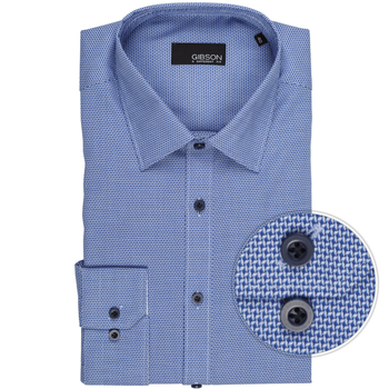 Flame Slim Fit Micro Weave Dress Shirt