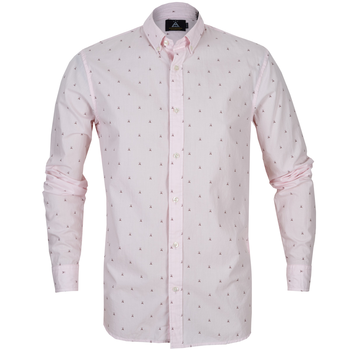 Slim Fit AMS "A" Print Casual Shirt