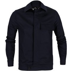 Navy Button-up Military Jacket-jackets & blazers-FA2 Online Outlet Store