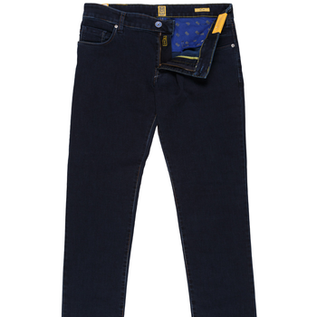 M5 Luxury Slim Fit Multi-Colour Stitch Denim Jeans