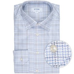 Slim Fit Luxury Twill Check Dress Shirt-shirts-FA2 Online Outlet Store