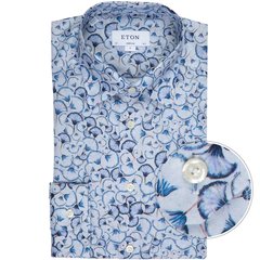 Super Slim Fit Petals Print Dress Shirt-shirts-FA2 Online Outlet Store