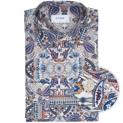 Slim Fit Paisley Print Dress Shirt-shirts-FA2 Online Outlet Store