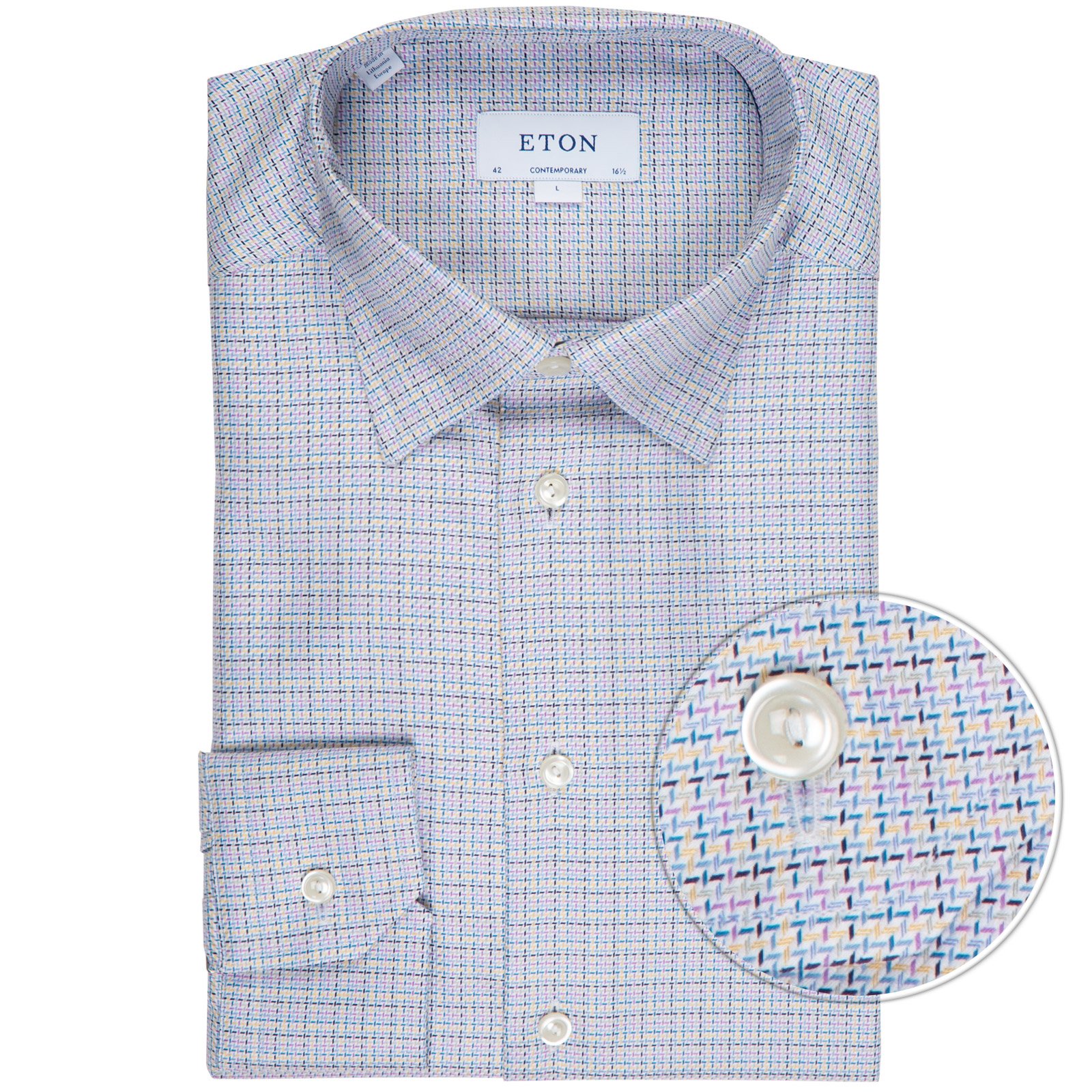 eton contemporary fit dress shirt