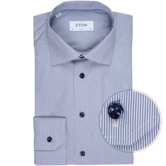 Slim Fit Luxury Cotton Fine Stripe Dress Shirt-shirts-FA2 Online Outlet Store
