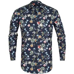 Slim Fit Motion Floral Dress Shirt-shirts-FA2 Online Outlet Store