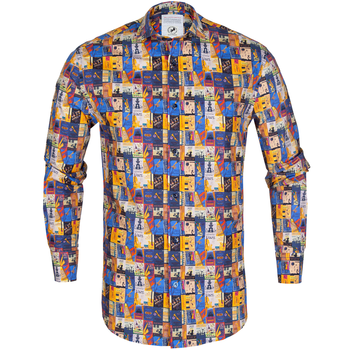 Jazz Posters Print Stretch Cotton Shirt