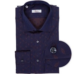 Luxury Cotton Leaf Jacquard Dress Shirt-shirts-FA2 Online Outlet Store