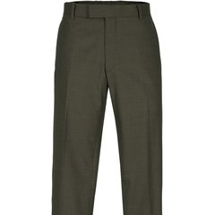 Razor Olive Green Wool Dress Trouser-casual & dress trousers-FA2 Online Outlet Store
