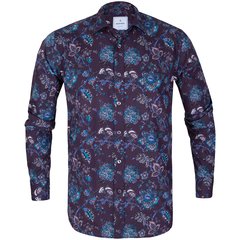 Slim Fit Big Floral Print Casual Shirt-shirts-FA2 Online Outlet Store