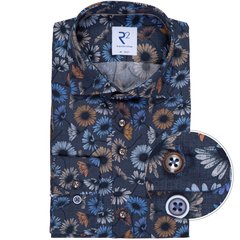 Luxury Cotton Floral Print Dress Shirt-shirts-FA2 Online Outlet Store