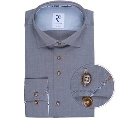 Grey Luxury Cotton Twill Dress Shirt-shirts-FA2 Online Outlet Store