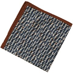Blurred Geometric Pattern Fine Wool Pocket Square-accessories-FA2 Online Outlet Store