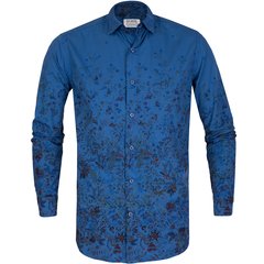 Treviso Graduated Floral Print Casual Cotton Shirt-shirts-FA2 Online Outlet Store