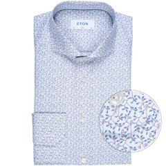 Slim Fit Fine Line Floral Print Shirt-shirts-FA2 Online Outlet Store