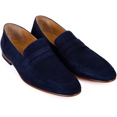 Bellinger Navy Suede Loafer-shoes & boots-FA2 Online Outlet Store