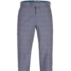 Bonn Luxury Stretch Cotton Check Trousers-casual & dress trousers-FA2 Online Outlet Store