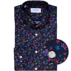 Slim Fit Luxury Floral Print Dress Shirt-shirts-FA2 Online Outlet Store