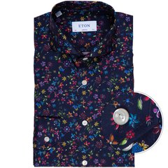 Super Slim Fit Luxury Floral Print Dress Shirt-shirts-FA2 Online Outlet Store