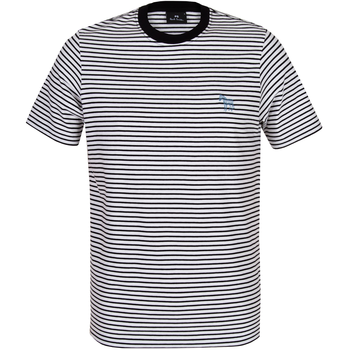 Stripe T-Shirt With Scribble Zebra Logo