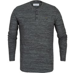 Slim Fit Melange Knit Grandad Collar Top-t-shirts & polos-FA2 Online Outlet Store