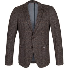 Slim Fit Jersey Knit Check Print Blazer-jackets & blazers-FA2 Online Outlet Store