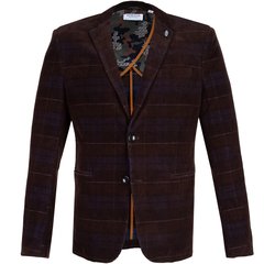 Check Stretch Ribcord Casual Blazer-jackets & blazers-FA2 Online Outlet Store
