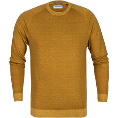 Raglan Sleeve Garment Dyed Wool Blend Pullover-knitwear-FA2 Online Outlet Store