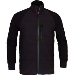 Black Mixed Media Jacket-casual jackets-FA2 Online Outlet Store
