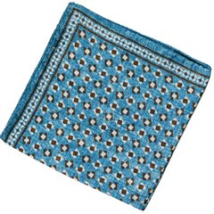 Geometric Pattern Silk Pocket Square-accessories-FA2 Online Outlet Store