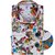Luxury Stretch Cotton Combi-van Floral Print Dress Shirt